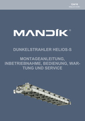 Mandik HELIOS-S 70 SU+ Montageanleitung, Bedienungsanleitung, Wartungsanleitung