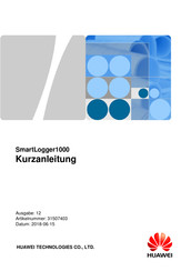 Huawei SmartLogger1000 Kurzanleitung
