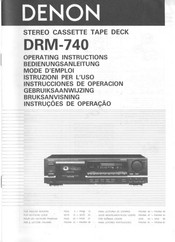 Denon DRM-740 Bedienungsanleitung