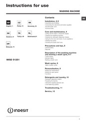 Indesit IWSD 51251 Bedienungsanleitungen