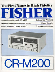 Fisher CR-M200 Bedienungsanleitung