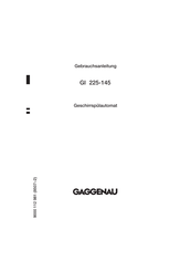 Gaggenau GI 225-145 Gebrauchsanleitung