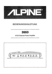 Alpine 3553 Bedienungsanleitung