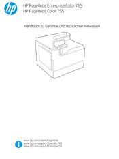 HP PageWide Enterprise Color 765 Handbuch