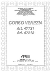Gessi CORSO VENEZIA 47213 Montageanleitung