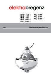 Elektrabregenz KIC 1451 Betriebsanleitung