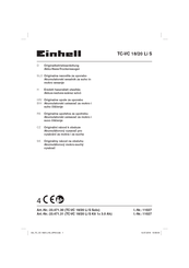 EINHELL 23.471.31 TC-VC 18/20 Li S Kit 1x 3.0 Ah Originalbetriebsanleitung