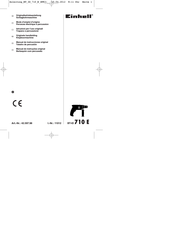 EINHELL BT-ID 710 E Kit Originalbetriebsanleitung