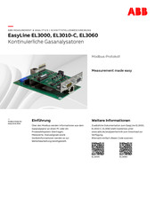 ABB EasyLine EL3010-C Bedienungsanleitung