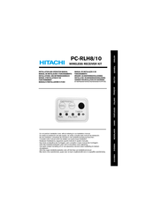 Hitachi PC-RLH10 Installations- Und Betriebshandbuch