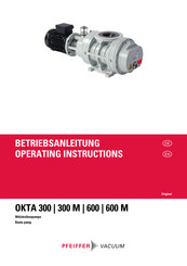 Pfeiffer Vacuum OKTA 600 Betriebsanleitung