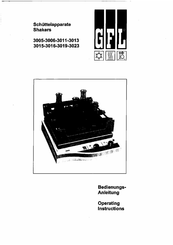 GFL 3013 Aufbau- Und Bedienungs-Anleitung