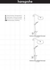 HANSGROHE Raindance Select S 300 2jet Showerpipe Gebrauchsanleitung, Montageanleitung