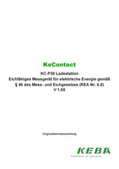 Keba KeContact KC-P30 Originalbetriebsanleitung