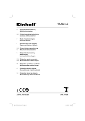 EINHELL TC-CD 12-2 Originalbetriebsanleitung