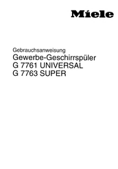 Miele G 7761 UNIVERSAL Gebrauchsanweisung