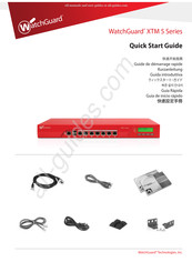 Watchguard XTM 5 Serie Kurzanleitung