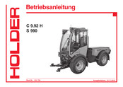 Holder C 9.92 H Betriebsanleitung
