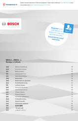 Bosch Readyy'y Lithium BBH2L Serie Gebrauchsanleitung
