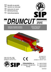 SIP DRUMCUT 275 FC Betriebsanleitung