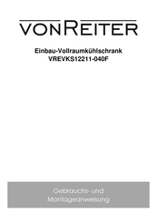 vonReiter VREVKS12211-040F Gebrauchs- Und Montageanweisung
