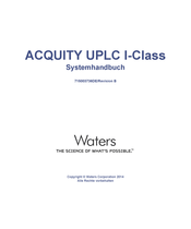 WATERS CORPORATION ACQUITY UPLC I-Class Systemhandbuch