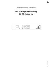 ITW Gema PRC 3 Betriebsanleitung Und Ersatzteilliste
