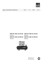 Schneider Airsystems UNM STL 660-10-270 XS Originalbetriebsanleitung