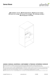 Planika Senso Fireplace Montageanleitung