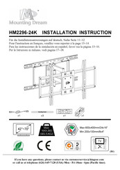 Mounting Dream HM2296-24K Installationsanleitung