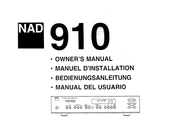 NAD 910 Bedienungsanleitung