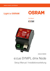 OSRAM e:cue SYMPL dmx Node Installationsanleitung