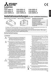 Mitsubishi Electric Lossnay LGH-80RX4-E Installationsanleitung