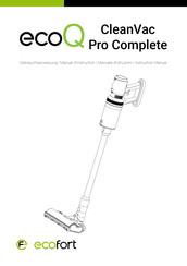 ecofort ecoQ CleanVac Pro Complete Gebrauchsanweisung