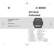 Bosch GCT 30-42 Professional Originalbetriebsanleitung