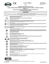 SIOUX RO2512-60SNP Anweisungen Und Teileliste