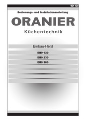 Oranier EBH380 Bedienungs- Und Installationsanleitung