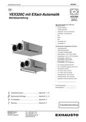 Exhausto VEX320C Betriebsanleitung