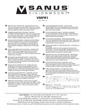Sanus VisionMount VMPR1 Bedienungsanleitung