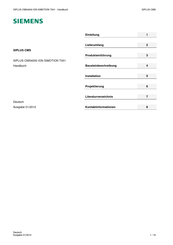 Siemens SIPLUS CMS4000 ION SIMOTION T001 Handbuch