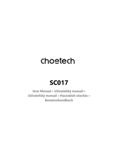 Choetech SC017 Benutzerhandbuch