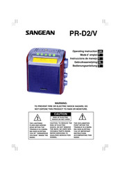 Sangean PR-D2/V Bedienungsanleitung