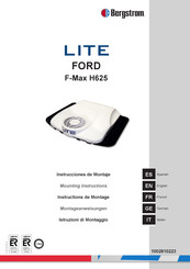 Bergstrom LITE FORD F-Max H625 Montageanweisungen