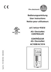 IFM Electronic AS Interface AC1014 Bedienungsanleitung
