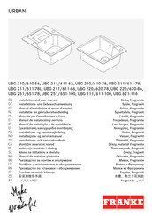 Franke URBAN UBG 251/651-100 Installations- Und Gebrauchsanweisung