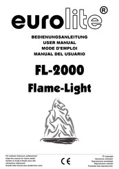 EuroLite FL-2000 Flame-Light Bedienungsanleitung