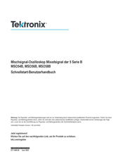 Tektronix MSO56B Schnellstart-Benutzerhandbuch