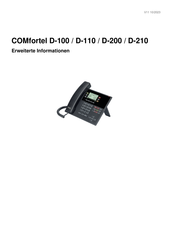 comfortel D-110 Erweiterte Informationen