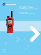 Motorola TETRA MTP850 Ex Ausführliche Bedienungsanleitung