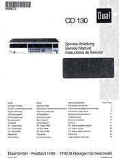 Dual CD 130 Serviceanleitung